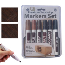 Holzkratzer-Reparaturmarker-Set, 6er-Pack, 2,5 ml