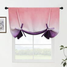 Dark Pink and Purple Ombre Room Darkening Curtains 42x48 in