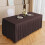 Jupe de table rectangulaire unie en polyester, 120 x 407,5 cm 1