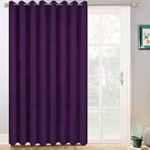Blackout Curtain for Sliding Glass Door Purple 100"W x 84"L