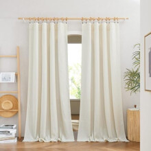 Διαφανείς κουρτίνες από λινό λινάρι 52" x 84", 2 πάνελ
