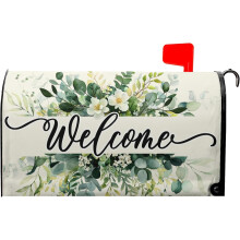 Couvercle magnétique pour boîte aux lettres à motif floral printanier 25,5 x 20,8 pouces
