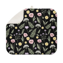 Tapete escurridor de cocina Pioneer Flower con estampado floral (1 unidad), microfibra ultra absorbente, 40,6 x 45,7 cm (16" x 18").