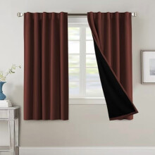 Zatemňovacie závesy s čiernou podšívkou, 52" x 84", pár