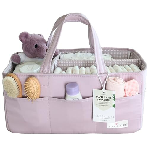 Baby Diaper Caddy Organizer with 8 Pockets