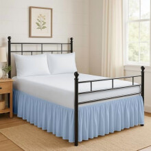 Fodros ágyszoknya Queen 60x80 18 hüvelykes leengedéssel
