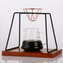 Filtre à café à infusion lente, 1 entonnoir en acier inoxydable pour les amateurs de café, couleur or rose