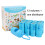 Sacs compostables bleus à fleurs 80 L étanches, 12 ou 16 rouleaux 1
