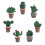 Αυτοκόλλητα Ψυγείου με Ρητίνη Cactus, Διακόσμηση Κουζίνας, 7 τεμάχια 1
