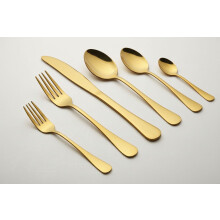 Stainless Steel Flatware Set Gold Mirror Finish 20-Piece