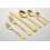 Stainless Steel Flatware Set Gold Mirror Finish 20-Piece 1