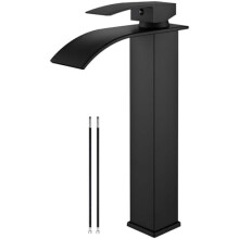 Matte Black Vessel Sink Faucet Single-Handle One-Hole