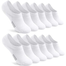 Onzichtbare damessokken met demping, laag model, met verborgen voering voor sneakers, enkelsokken, onzichtbare hardloopsokken, 4/6 paar