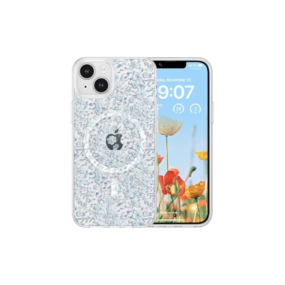 Iphone 14 Clear Floral Magsafe Case 9450273258584