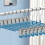 Verstellbare Hosenbügel mit Clips, blau, 10er-Pack 1