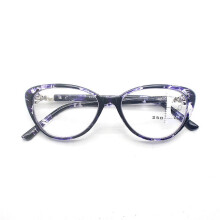 Anti-blauwlicht cat eye merk retro progressieve multifocale presbyopie bril, geschikt voor zowel normaal gebruik als zwart, 250