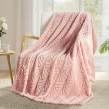 Fleece-Wohndecke 127 x 152 cm (50 x 60 Zoll) aus weichem Samt
