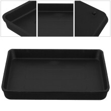 Schwarze Grillplatte aus Gusseisen für Herdplatte und Außengrill