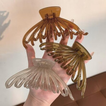 Pinzas para el cabello grueso, paquete de 4 - Pinzas extra grandes de gelatina para el cabello para mujer, accesorios para el cabello de 12 cm para