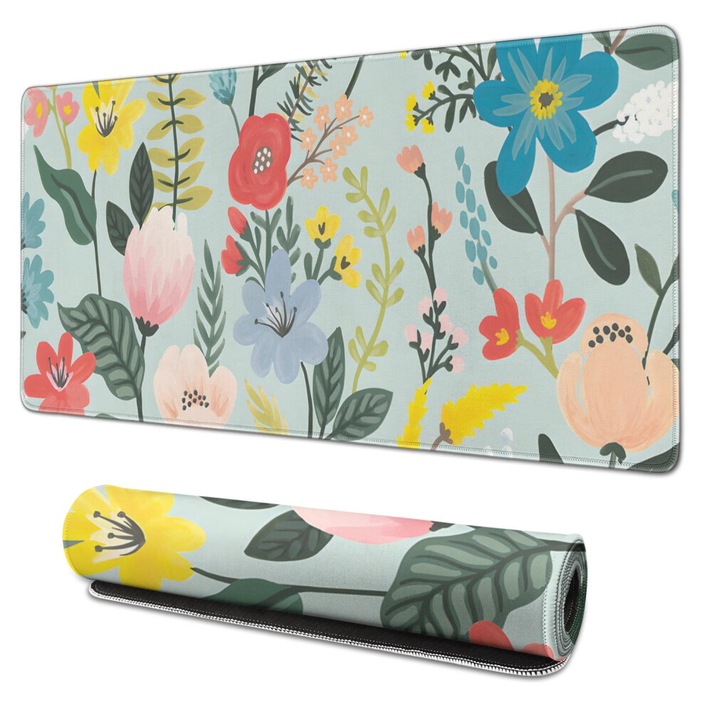 Floral Waterproof Non-Slip Gaming Mouse Pad 90 X 40 Cm 9450273267326