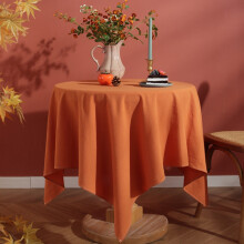 Halloween-Kürbis-Tischdecke, orange, 90 x 90 cm