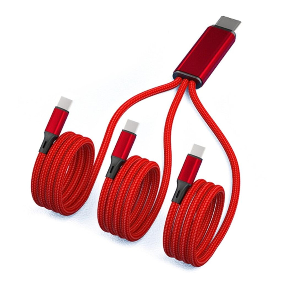 3-In-1 Usb-C Charging Cable 20Cm/120Cm Nylon Braided 9450273267425