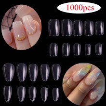 Clear Nails Artificial False Nails Clear Nail Tips Acrylic Fake Nail Tips Nail Tips Coffin