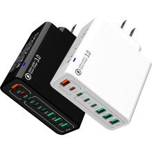 8-ports USB-C og USB-A hurtigoplader