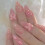 Unhas postiças com laço rosa – formato amendoado, 24 unidades 1