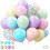 Balões de látex natural de 12 polegadas em tons pastel, compatíveis com hélio. 1