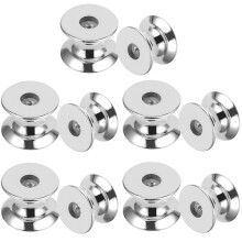 Aluminum Dresser Knobs Silver 10 Pack