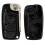 Folding Flip  Remote Car Key Shell Case for  166, 2 Button Uncut Blade Replacement Key Fob Housing 6