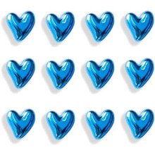 Juego de 20 imanes de nevera con forma de corazón dorado, 0,94 x 0,83 pulgadas.