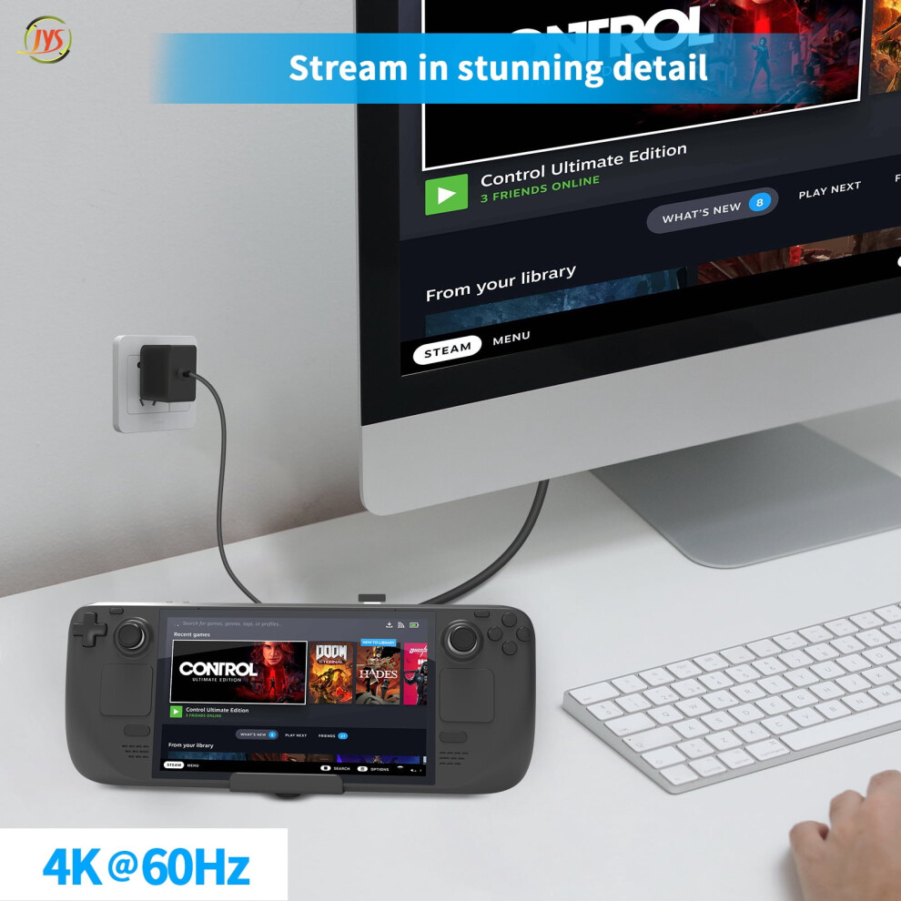 Steam Deck Dock 6-In-1 With 4K Hdmi & 100W Pd 9450273271408