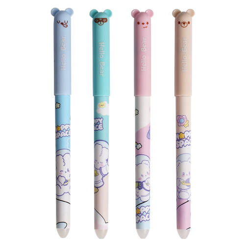Radierbare Gelstifte, 0,5 mm Spitze, 4er-Pack