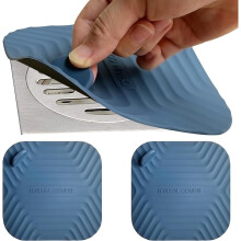 Bouchon de bonde de douche/baignoire, lot de 2, tapis anti-odeurs, bouchons de bonde désodorisants pour cuisine, salle de bain et buanderie (15 x 15
