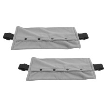 OUNONA Lot de 2 cages de transport légères pour reptiles, grises, en tissu respirant avec sangle de poitrine mains libres.
