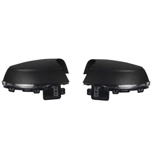 Car Rearview Mirror Cover Bottom Shells with Turn Signals Light for   2014-2018 Left 1