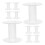15pcs White Plastic Empty Spools for Small Ribbon Thread String Bobbin Embroidery Yarn Cord Wire Rope Chain Roll Crafts Sewing 1