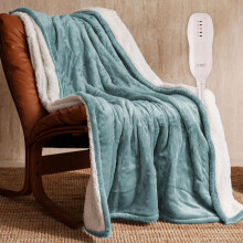 Heated Blanket 50"x60", ETL&FCC Certified, Flannel, Machine Washable, 5 Heat Levels, 3H Auto-Off, Overheat Protection, Pink – Gift for Women