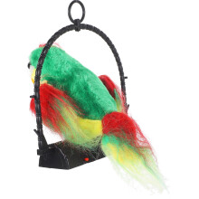 Sprechender Papagei als Spielzeug für Kinder, grün, 18 cm
