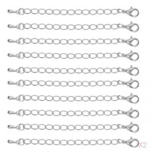 2x 10 Packs of / Plated Necklace Extenders Jewelry Extension Chain 75