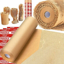 Honeycomb Packing Paper Roll 15" x 230' Kraft