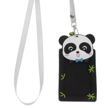 Porta badge studentesco in PVC OUNONA con cordino da collo