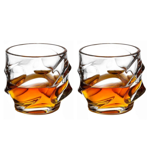 Ιαπωνικό κρυστάλλινο ποτήρι ουίσκι, βαρύ, old fashioned, 12oz