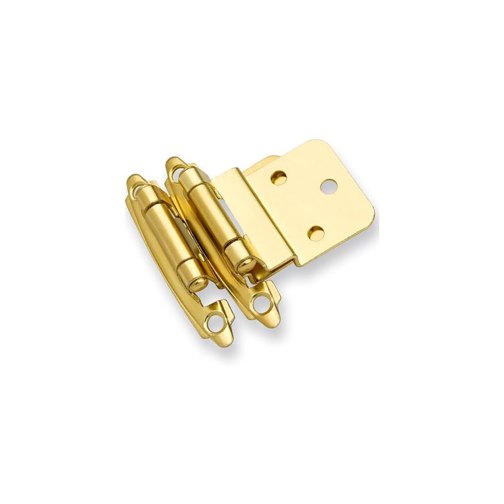 Gold Inset Cabinet Hinges Self-Closing 25 Pair 9132278303840