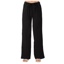 Women Pants For Work Pocket Wide Loose Solid Linen Leg Bage Linen Petite Trousers