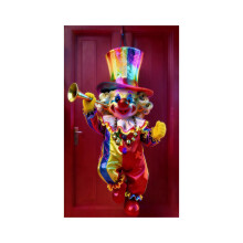 Elegante decorazione murale carnevalesca per porte, finestre e pareti.