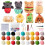 Kit de feltragem com agulha e estojo – 8 Amigos Amantes da Comida de Animais 1