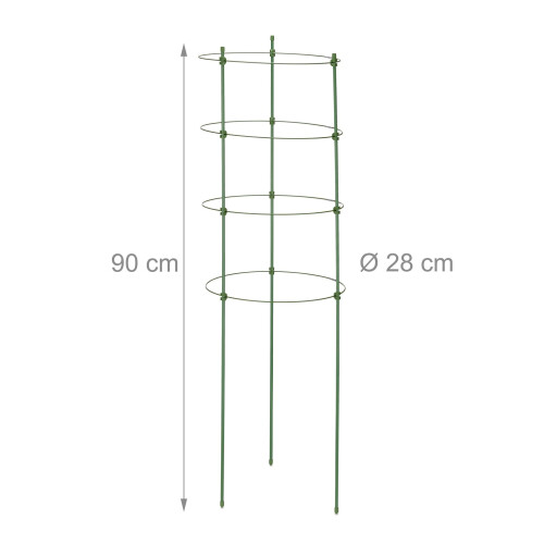 Zestaw 8 podpórek do roślin 90 cm 2